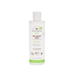 Gel lavant doux bébé bio 200 ml – Alphanova Alphanova  dans votre magasin bio en ligne Etiketbio.eu