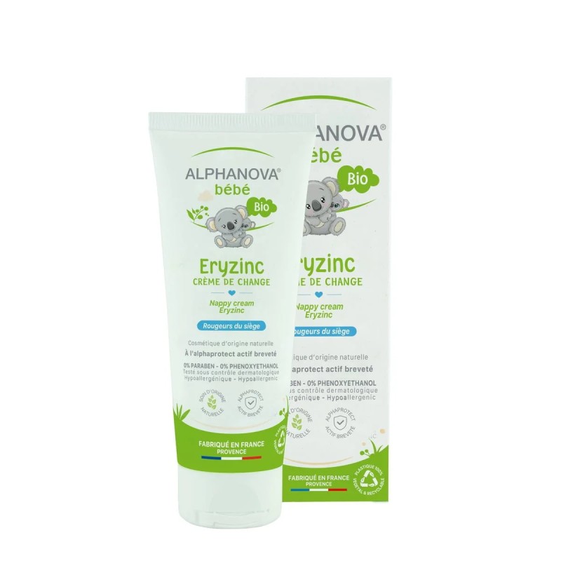 Crème de change bébé Eryzinc 75 g – Alphanova Alphanova  dans votre magasin bio en ligne Etiketbio.eu