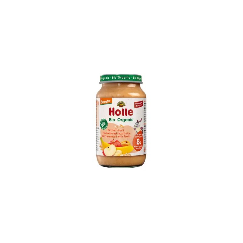 Birchermüesli fruits bébé 220g Demeter - Holle Holle  dans votre magasin bio en ligne Etiketbio.eu