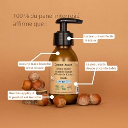 Crème solaire SPF50 liquide bio Vanille – Comme Avant Comme avant  dans votre magasin bio en ligne Etiketbio.eu