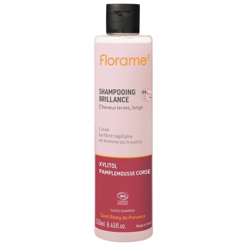 Shampooing brillance 250 ml bio – Florame Florame  dans votre magasin bio en ligne Etiketbio.eu