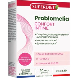 Probiotiques flore intime 30 gélules - Superdiet Super Diet  dans votre magasin bio en ligne Etiketbio.eu