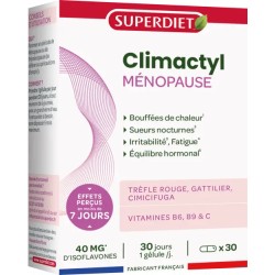 Ménopause Climactyl 30 gélules - Superdiet Super Diet  dans votre magasin bio en ligne Etiketbio.eu