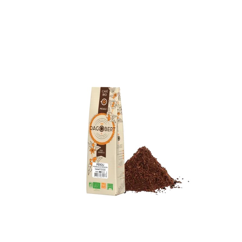 Café moulu Pérou 250g bio équitable – Dagobert Dagobert  dans votre magasin bio en ligne Etiketbio.eu