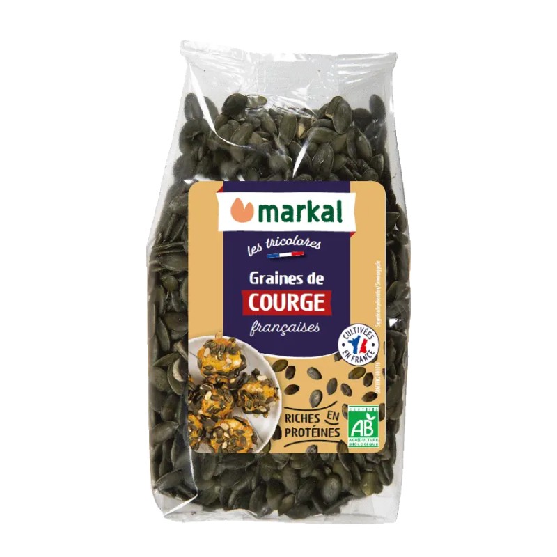 Graines de courge bio 200g - Markal France Markal  dans votre magasin bio en ligne Etiketbio.eu