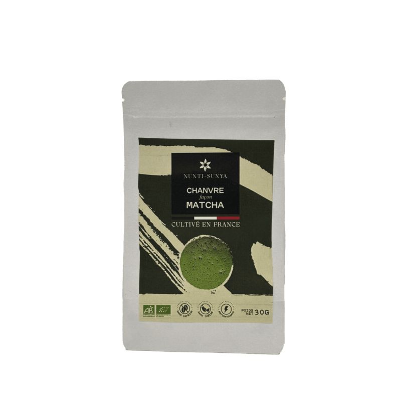 Chanvre façon matcha bio 30g - Nunti-Sunya   dans votre magasin bio en ligne Etiketbio.eu