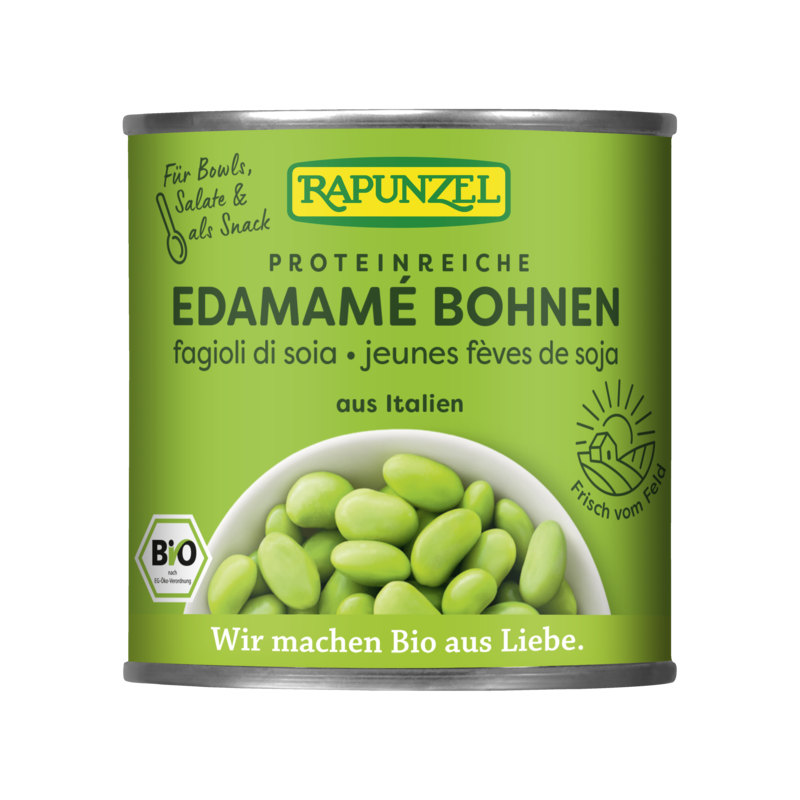 Edamamé bio 200g – Fèves de soja Rapunzel Rapunzel  dans votre magasin bio en ligne Etiketbio.eu