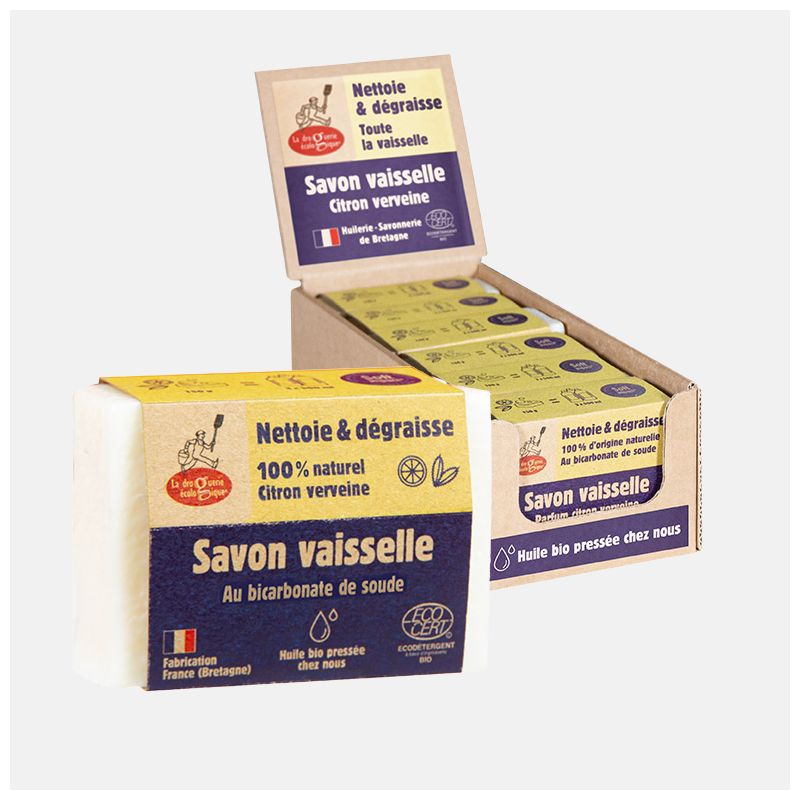 Savon vaisselle citron Ecodis 150g La Droguerie Écologique  dans votre magasin bio en ligne Etiketbio.eu