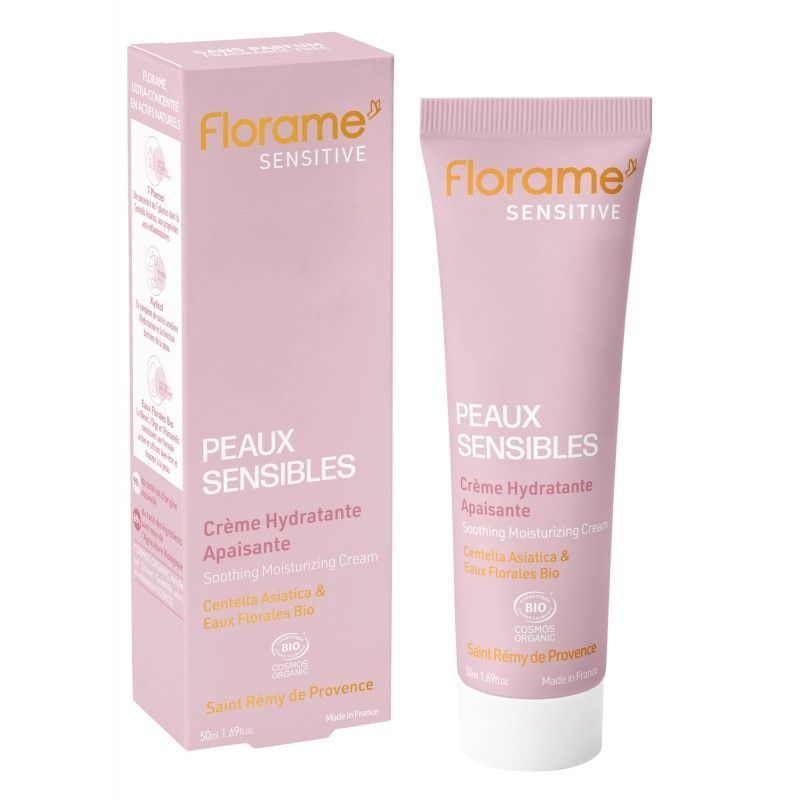 Crème hydratante apaisante 50ml bio – Florame
