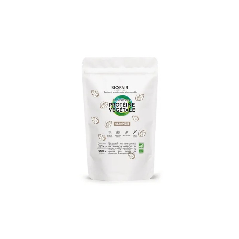 Protéine amande 200g bio – Biofair   dans votre magasin bio en ligne Etiketbio.eu
