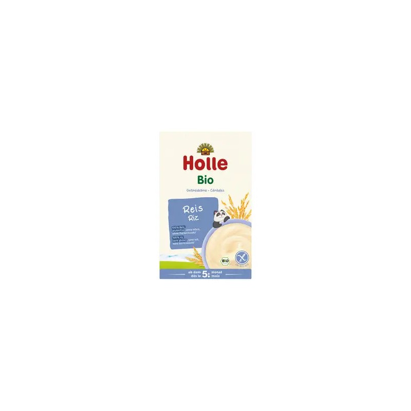 Crème de riz bébé bio 250g sans gluten - Holle Holle  dans votre magasin bio en ligne Etiketbio.eu