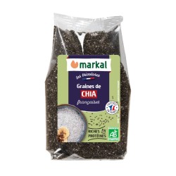 Graines de chia bio 200g fibres oméga-3 - Markal Markal  dans votre magasin bio en ligne Etiketbio.eu