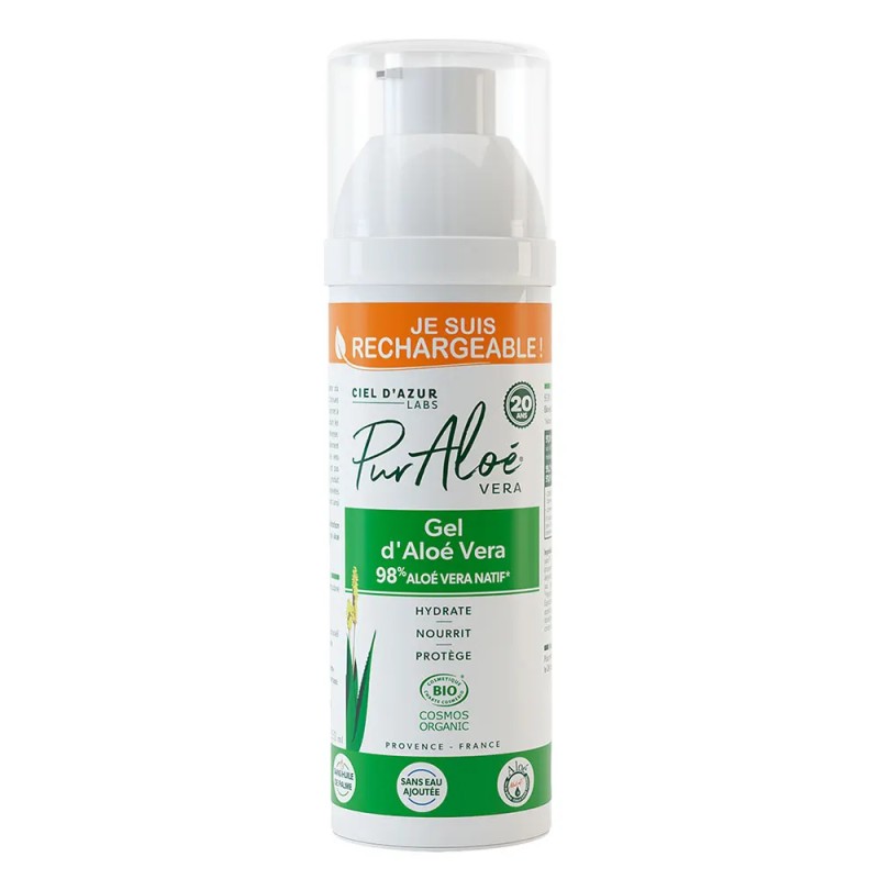 Gel aloe vera 98% 250 ml bio - Pur’Aloé Puraloé  dans votre magasin bio en ligne Etiketbio.eu