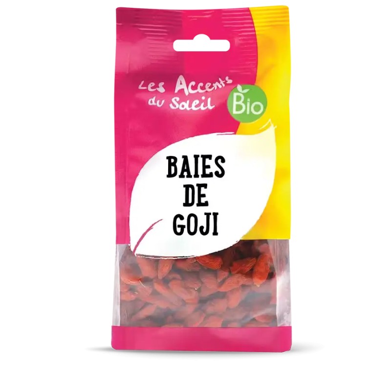 Baies de goji bio 125g Qinghai Les Accents du Soleil fruits secs bio  dans votre magasin bio en ligne Etiketbio.eu
