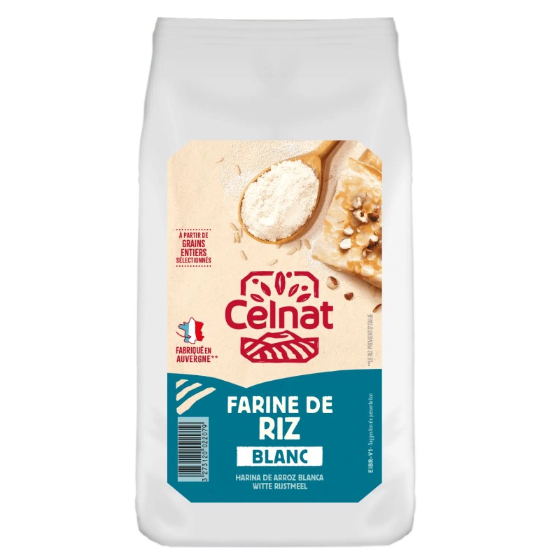 Farine de riz blanc bio Celnat 500g Celnat  dans votre magasin bio en ligne Etiketbio.eu