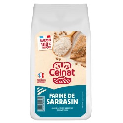 Farine de sarrasin bio 1kg blé noir – Celnat Celnat  dans votre magasin bio en ligne Etiketbio.eu