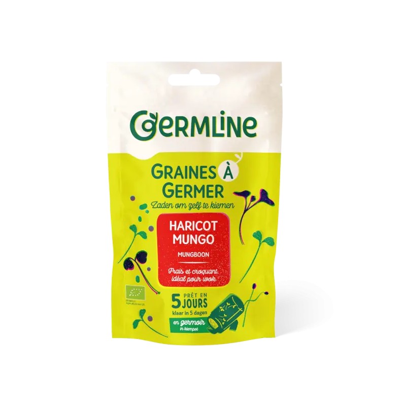 Haricot mungo à germer bio 200g - Germline Germline  dans votre magasin bio en ligne Etiketbio.eu