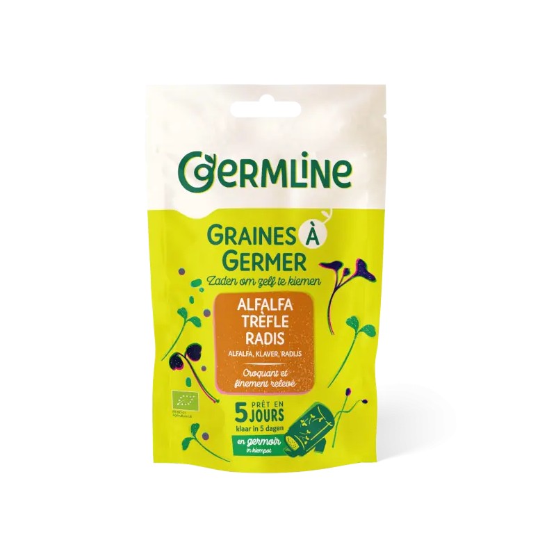 Alfalfa Trèfle Radis Germline 150g Germline  dans votre magasin bio en ligne Etiketbio.eu