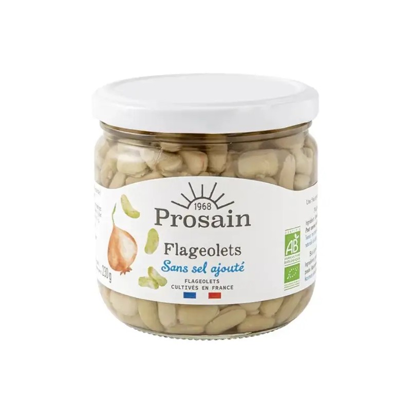 Flageolets sans sel Prosain 230 g Prosain  dans votre magasin bio en ligne Etiketbio.eu