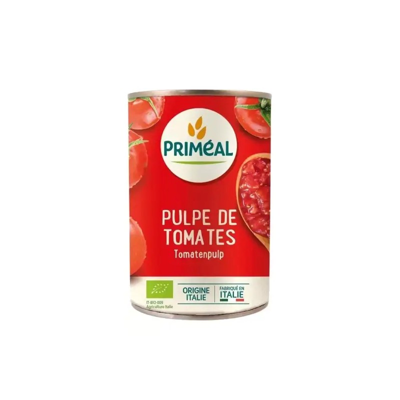 Tomates pelées bio Priméal 400g Priméal  dans votre magasin bio en ligne Etiketbio.eu