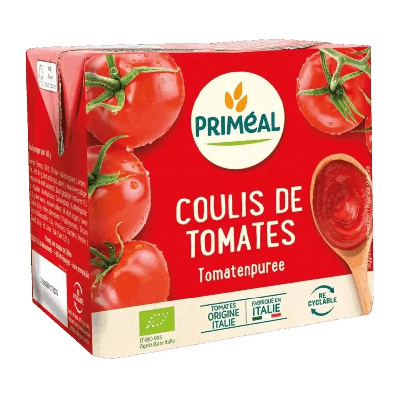 Coulis de tomates bio Priméal 500g Priméal  dans votre magasin bio en ligne Etiketbio.eu