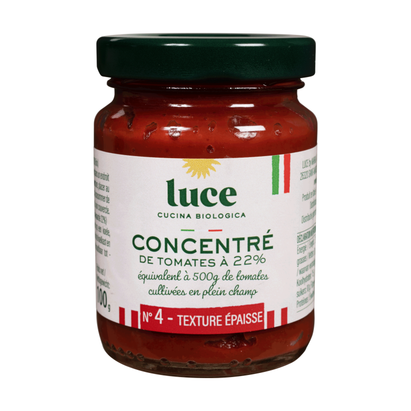 Concentré de tomate bio Luce 100g Luce  dans votre magasin bio en ligne Etiketbio.eu