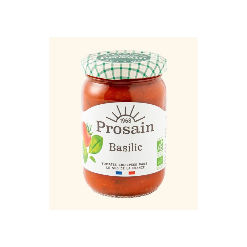 Sauce tomate basilic Prosain 370g Prosain  dans votre magasin bio en ligne Etiketbio.eu