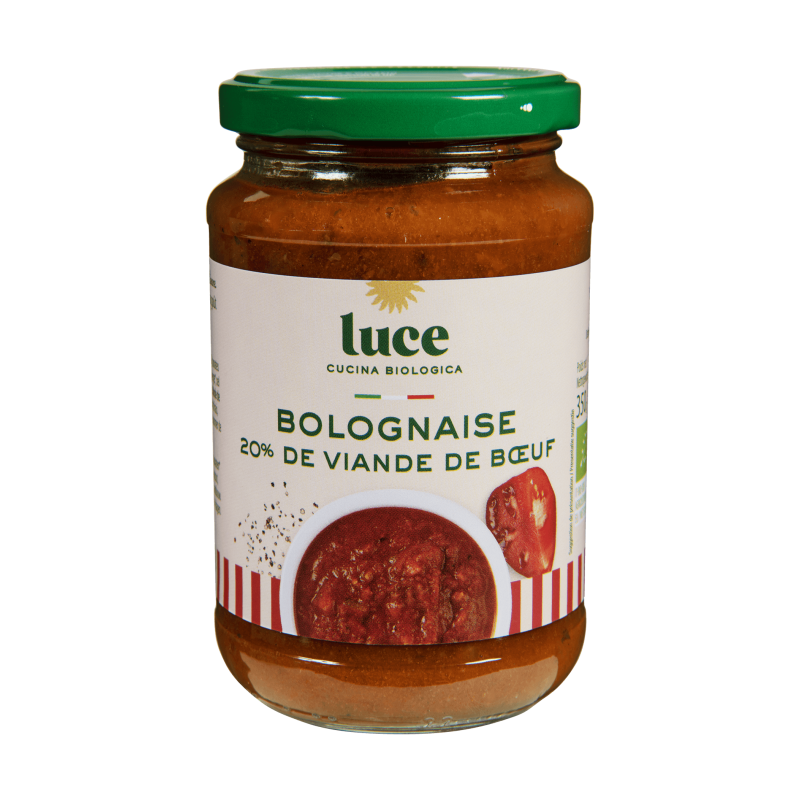 Sauce bolognaise bio Luce 350g Luce  dans votre magasin bio en ligne Etiketbio.eu
