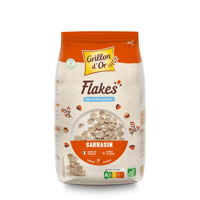 Flakes de Sarrasin Grillon d’Or 200g Grillon d'Or  dans votre magasin bio en ligne Etiketbio.eu