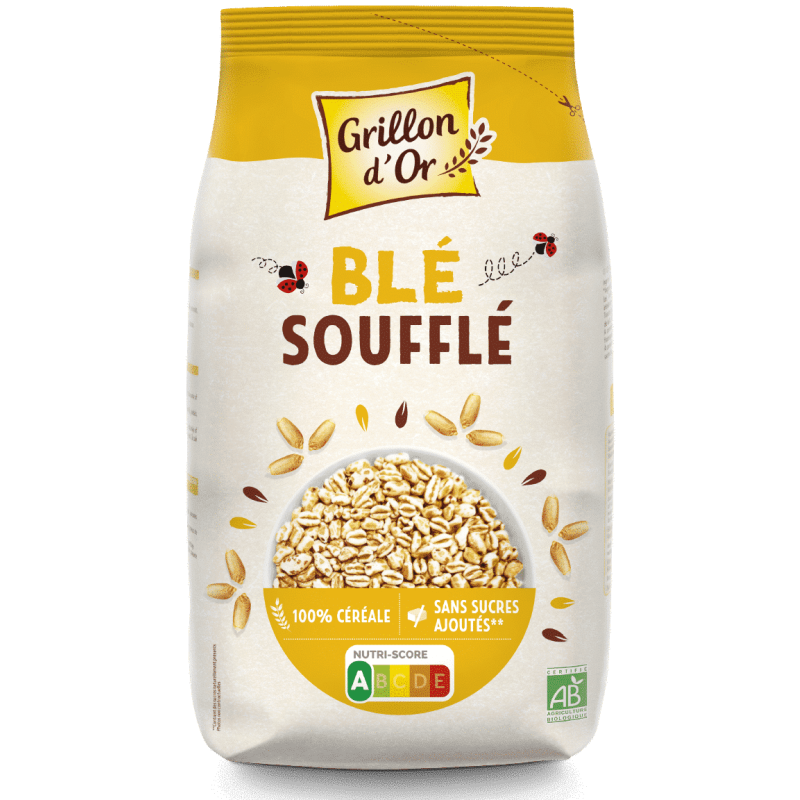 Blé Complet Soufflé 200g Grillon d’Or Grillon d'Or  dans votre magasin bio en ligne Etiketbio.eu