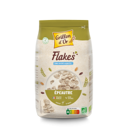 Flakes épeautre bio 500g Grillon d’Or Grillon d'Or  dans votre magasin bio en ligne Etiketbio.eu