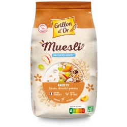 Muesli fruits bio 1kg Grillon d’Or Grillon d'Or  dans votre magasin bio en ligne Etiketbio.eu