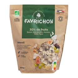 Muesli 30% fruits bio 500g Favrichon Favrichon  dans votre magasin bio en ligne Etiketbio.eu