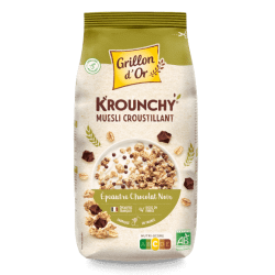 Krounchy épeautre chocolat 500g Grillon d’Or Grillon d'Or  dans votre magasin bio en ligne Etiketbio.eu