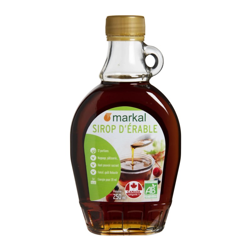 Sirop d’érable ambré Markal 250ml Markal  dans votre magasin bio en ligne Etiketbio.eu