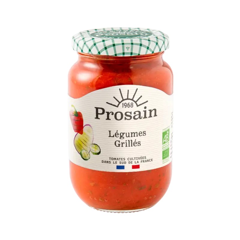 Sauce Tomate Légumes Grillés 360g Bio – Prosain Prosain  dans votre magasin bio en ligne Etiketbio.eu