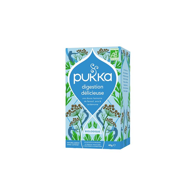 Infusion digestion bio 20 sachets Pukka Pukka  dans votre magasin bio en ligne Etiketbio.eu