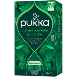 Thé vert matcha bio 20 sachets Pukka Pukka  dans votre magasin bio en ligne Etiketbio.eu