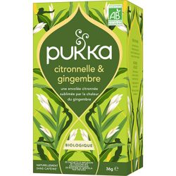 INFUSION CITRONNELLE - GINGEMBRE (20 INFUSETTES) PUKKA Pukka  dans votre magasin bio en ligne Etiketbio.eu
