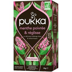 Infusion menthe réglisse bio 20 sachets Pukka Pukka  dans votre magasin bio en ligne Etiketbio.eu