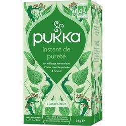 Infusion pureté bio 20 sachets Pukka Pukka  dans votre magasin bio en ligne Etiketbio.eu