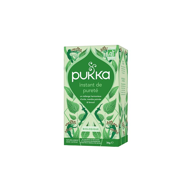 Infusion pureté bio 20 sachets Pukka Pukka  dans votre magasin bio en ligne Etiketbio.eu
