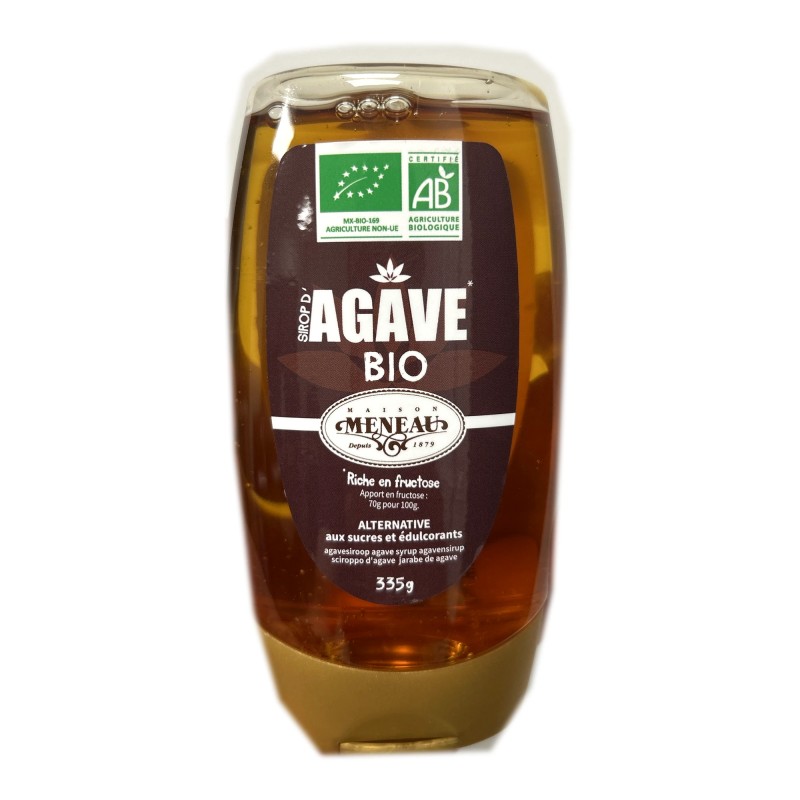 Sirop d’Agave Bio 335g PET – Meneau MENEAU  dans votre magasin bio en ligne Etiketbio.eu