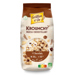 Krounchy 3 chocolats Grillon d’Or 500g