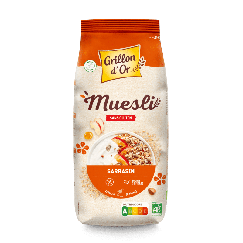 Muesli sarrasin sans gluten Grillon d’Or Grillon d'Or  dans votre magasin bio en ligne Etiketbio.eu