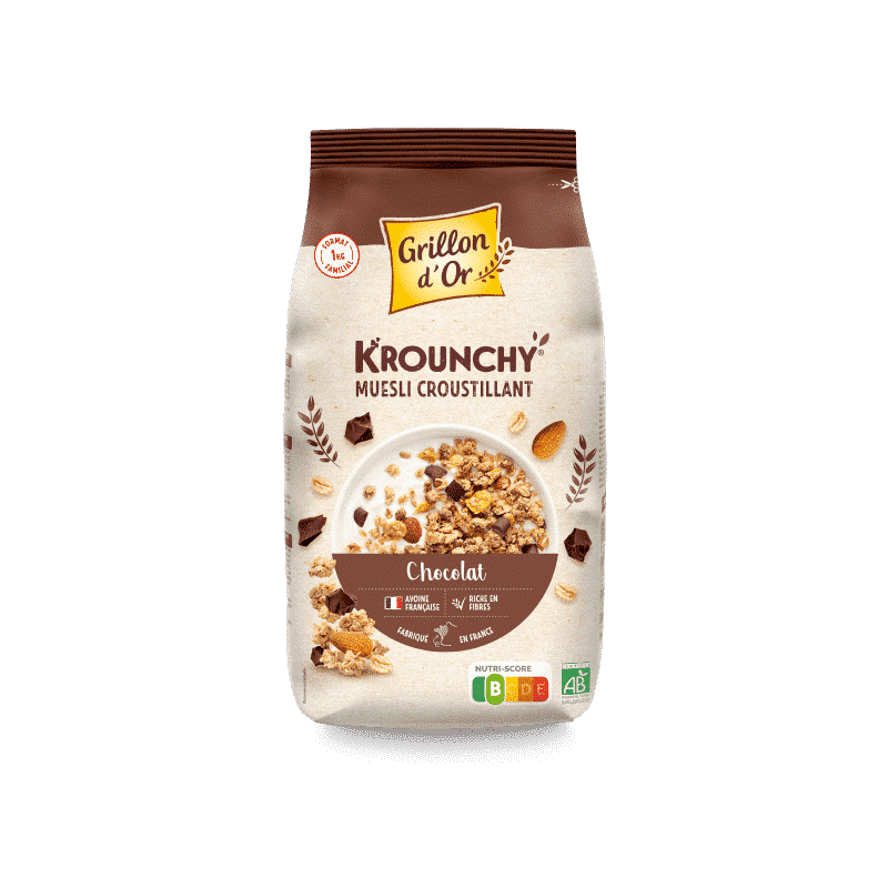 Krounchy chocolat Grillon d’Or 1kg Grillon d'Or  dans votre magasin bio en ligne Etiketbio.eu