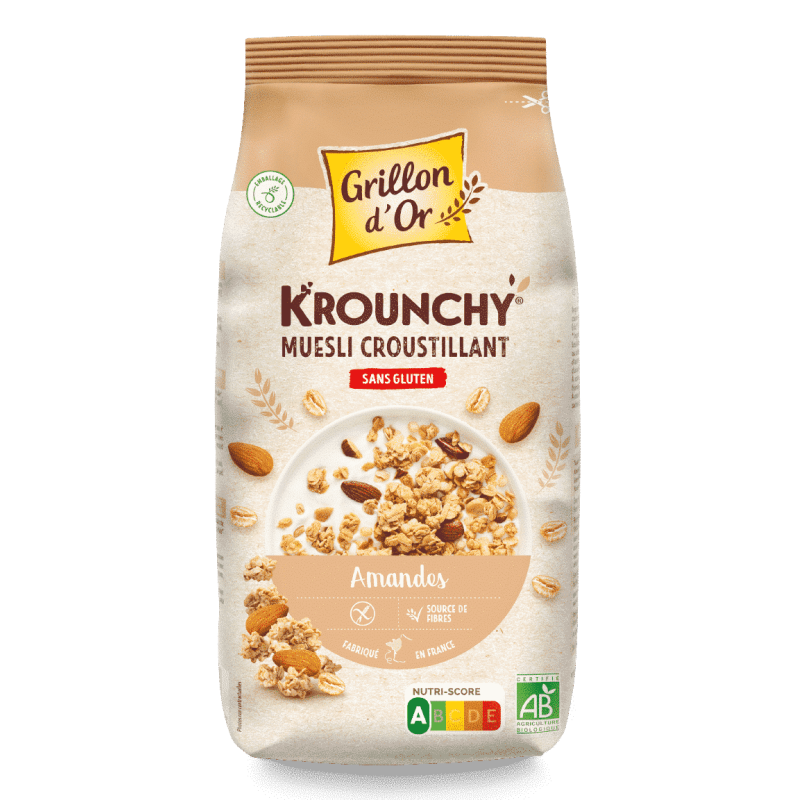 Krounchy amande avoine Grillon d’Or 500g