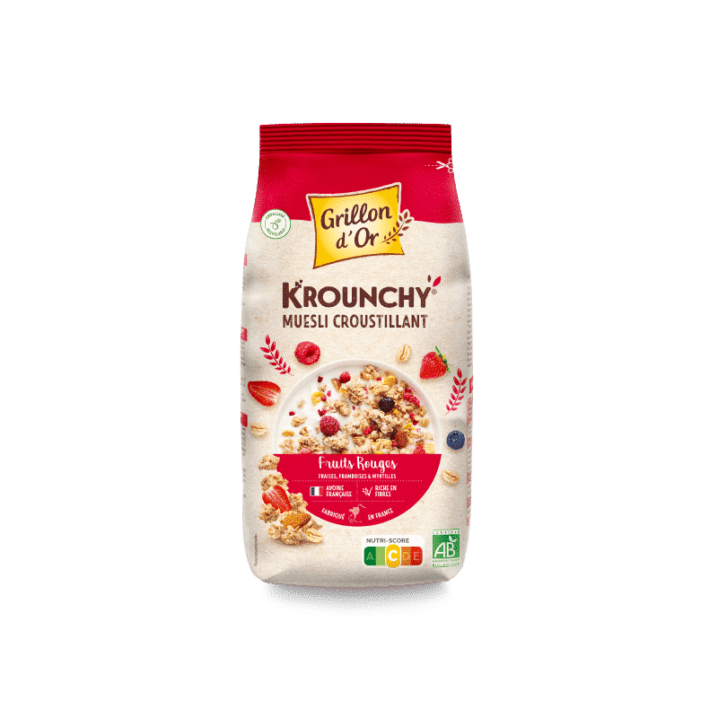 Krounchy fruits rouges Grillon d’Or 500g