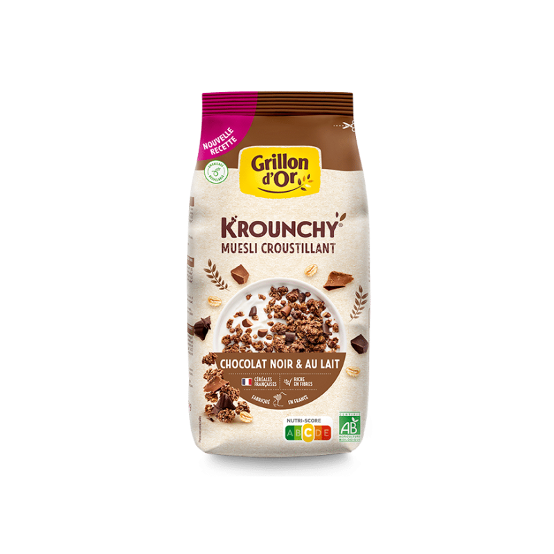 Krounchy duo chocolat Grillon d’Or 500g