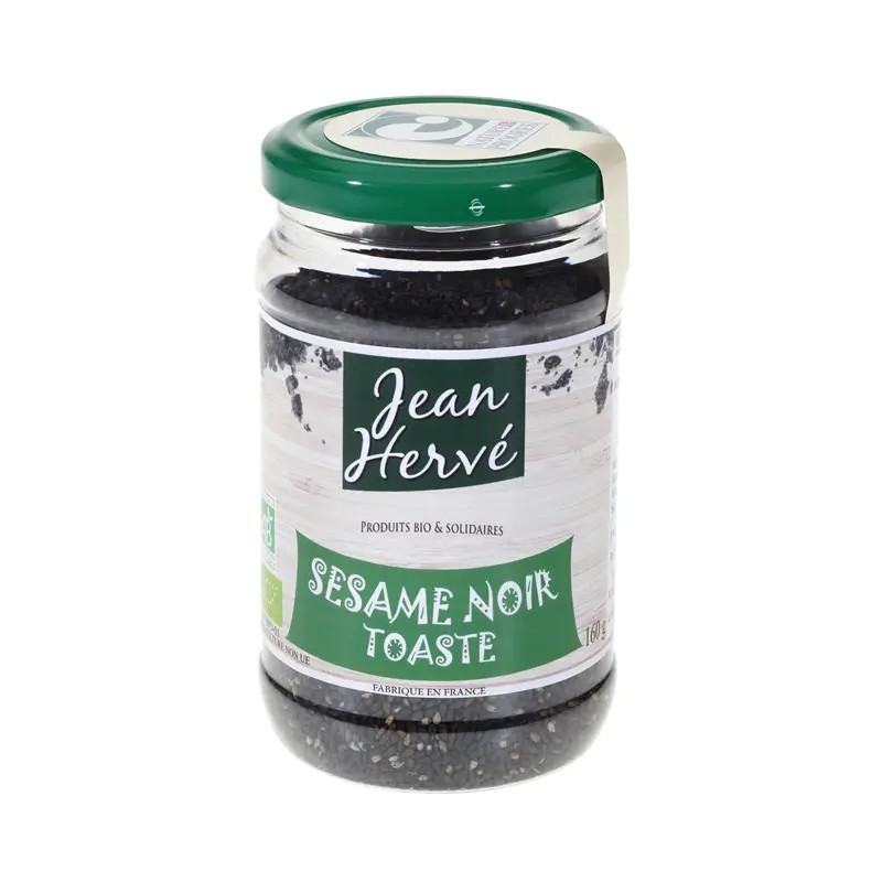 Sésame noir toasté bio 160g – Jean Hervé Jean Hervé  dans votre magasin bio en ligne Etiketbio.eu